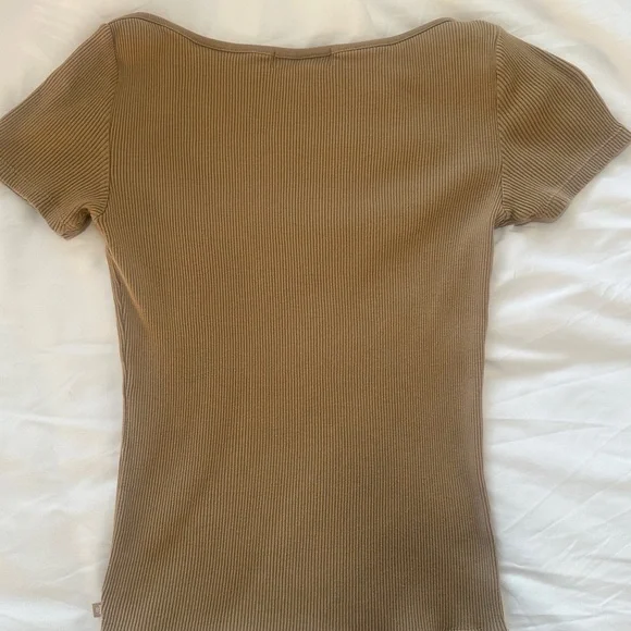 vintage ralph lauren short sleeve rib shirt - Picture 2 of 5